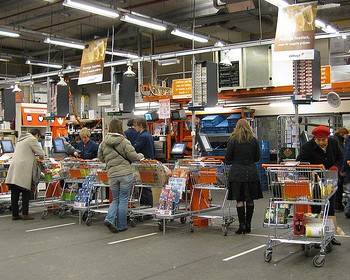 caisses de supermarché caisses