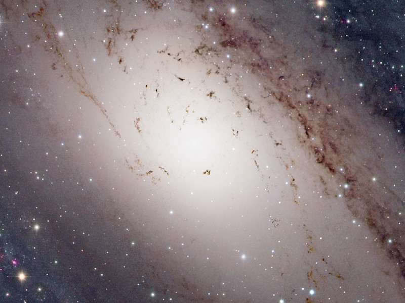 le coeur de la galaxie, photographié par le Hubble space télescope Hubble