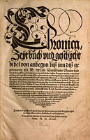 Chronica, Zeitbuch und Geschichtsbibel chronica