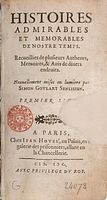 histoires admirables livre