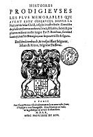 frontispice des Histoires Prodigieuses histoires profigieuses