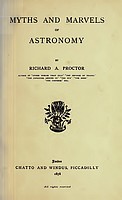 Myths and marvels of astronomy myths & marvels