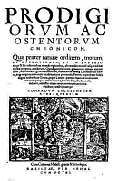 frontispice de Prodigiorum ac ostentorum chronicon prodigiorum