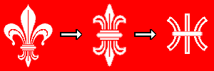 stylisations successives de l'emblème de Lille