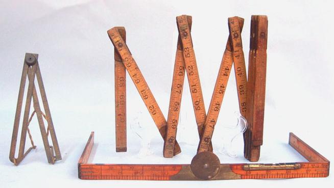 mètres pliants de 1870 rulers