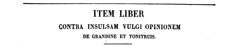 Le titre dans l'édition de J-P Migne titre