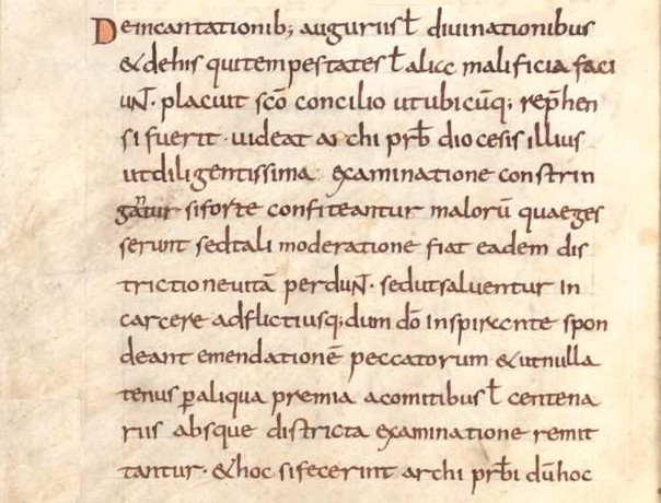 manuscrit des statuta de 799 manuscrit 1