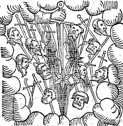 la gravure publiée par Conrad Lycosthenes en 1557 gravure de Lycosthenes