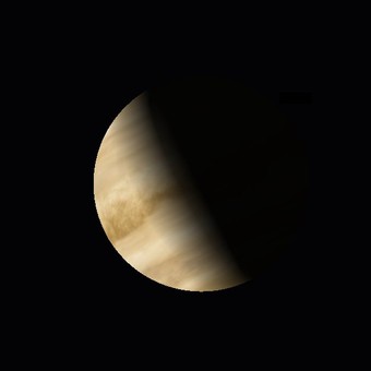 reconstitution de l'aspect de Vénus par Stellarium stellarium
