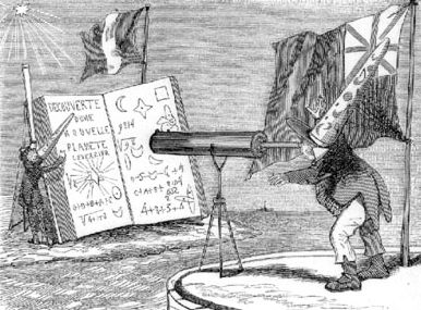 la caricature se moque d'Adams caricature d'Adams et Le Verrier